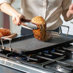 Top Notch Material: Pampered Chef Nonstick Double Burner Griddle