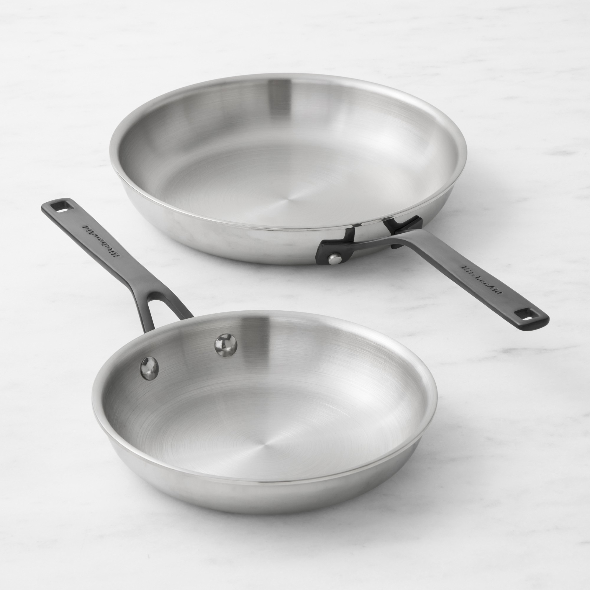 KitchenAid® 5-Ply Stainless-Steel Fry Pan Set, 8 1/4" & 10"