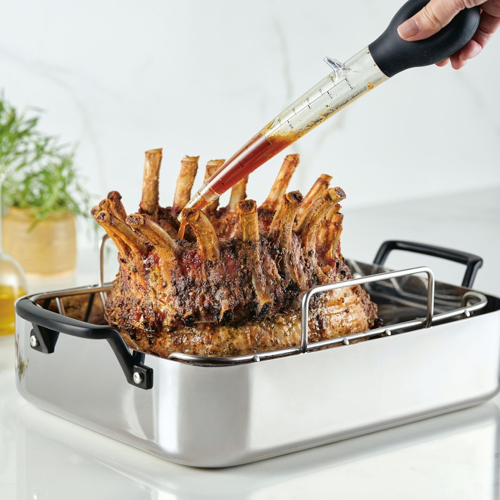 KitchenAid 5-ply Clad Stainless Steel Roaster with Removable Rack