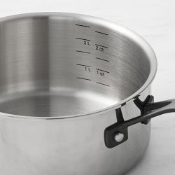 Kitchenaid 2qt Stainless Steel Saucepan With Measuring Marks Light