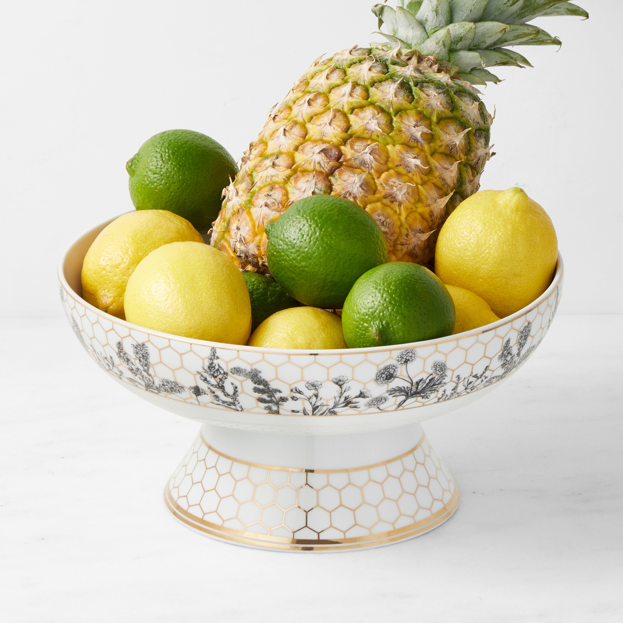Williams Sonoma Honeycomb Porcelain Fruit Bowl