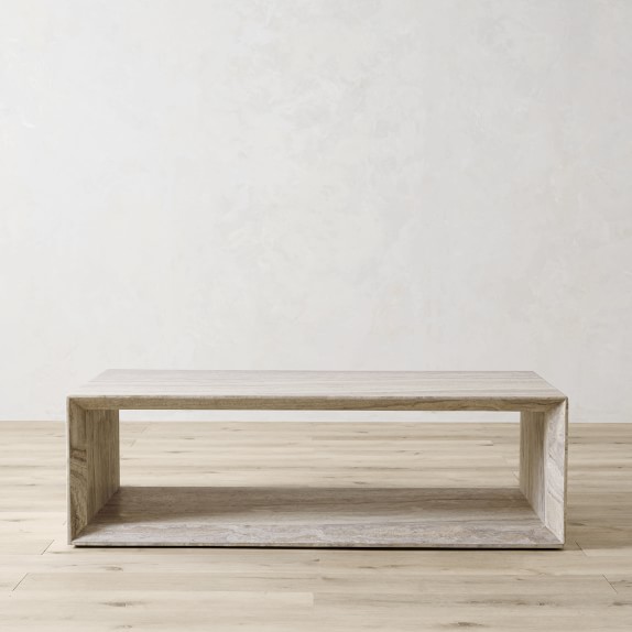 Pierre Travertine Coffee Table Williams Sonoma