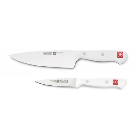 Williams Sonoma Wüsthof Gourmet White Starter Knives, Set of 3