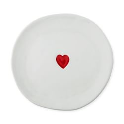 Set of 4/williams-sonoma/fulham/spode/england/red & White/dinner Plates, Set  of 4 