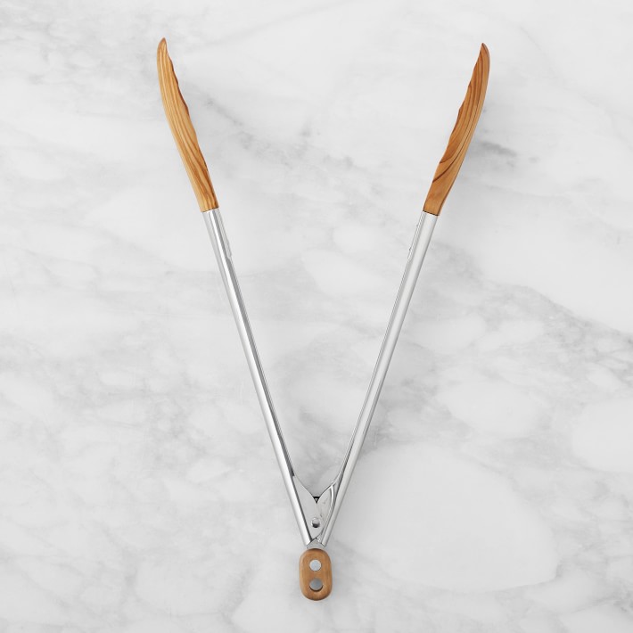 Williams Sonoma Olivewood Tongs, 12-Inch
