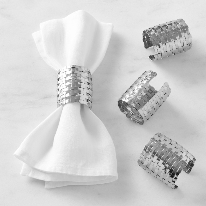 Metal on sale napkin rings