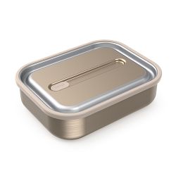 Stainless Steel Food Storage Containers by Home & Harvest | Set of 4 with Leak-Proof Silicone Lids