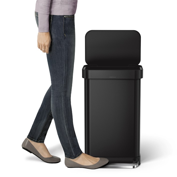 45L slim step can with liner rim - simplehuman