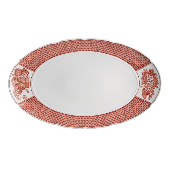 Red Serving Trays + Platters