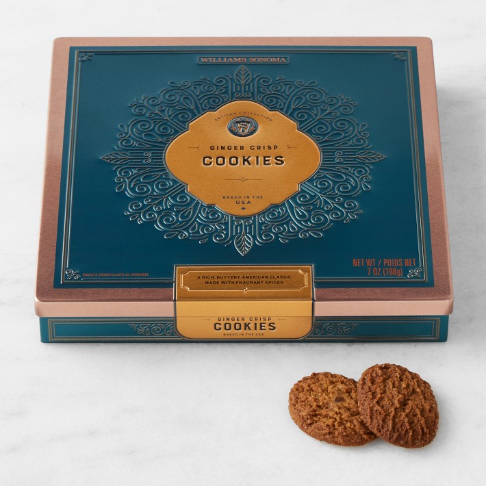 Williams Sonoma Gingersnap Cookie Thins Tin