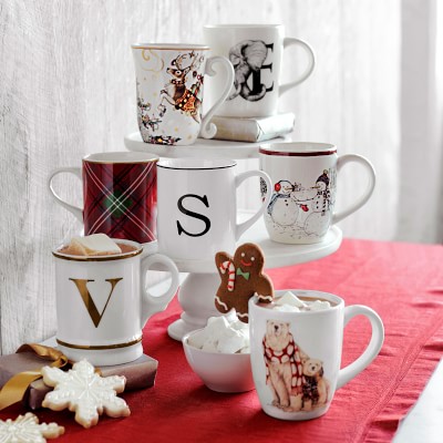 Twas the Night Before Christmas Mugs, Mixed Set of 4