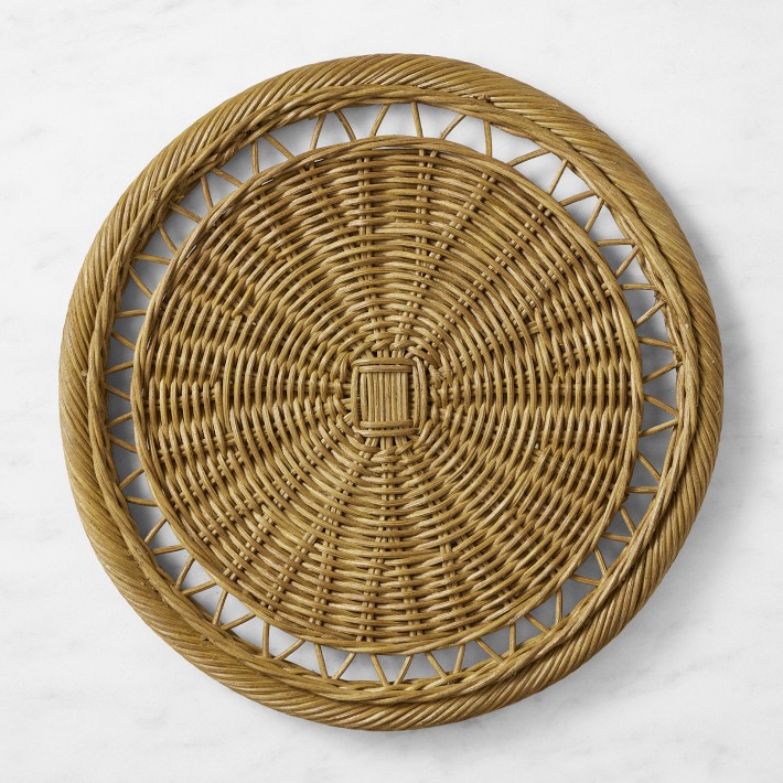 Jakarta Rattan Charger Williams Sonoma