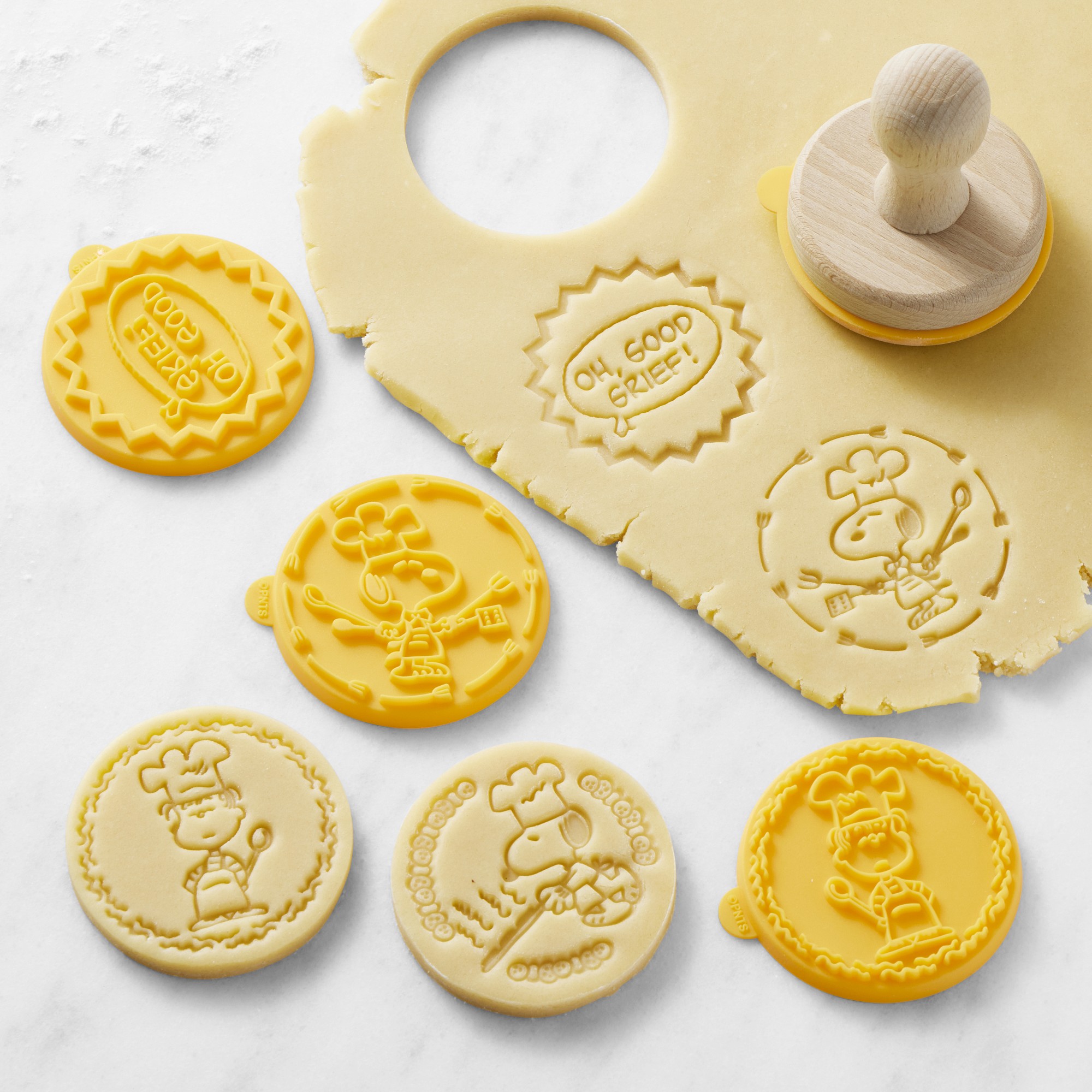 PEANUTS™ Chef Snoopy Silicone Cookie Stamps, Set of 4