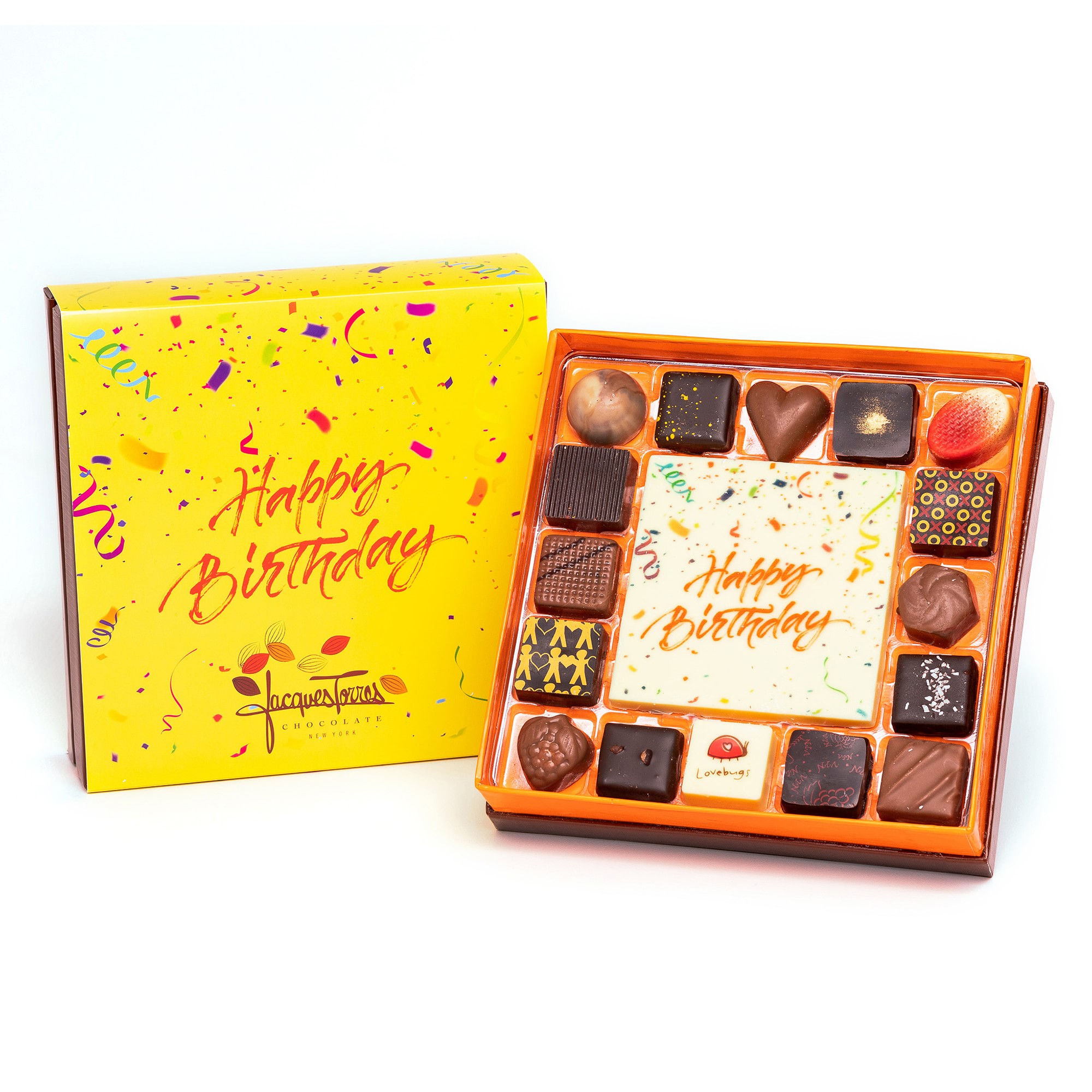 Jacques Torres Assorted Bonbons, 16-Piece, Happy Birthday