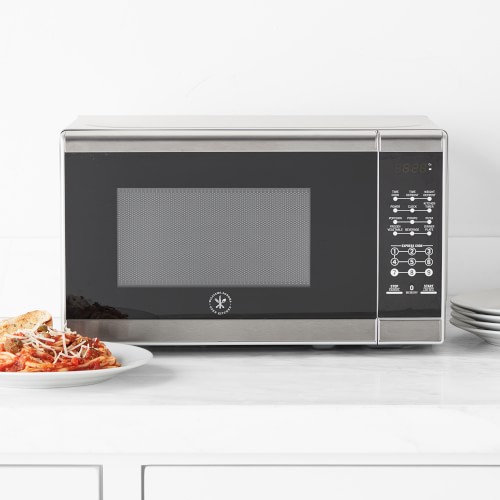 Williams Sonoma Open Kitchen Stainless-Steel Microwave