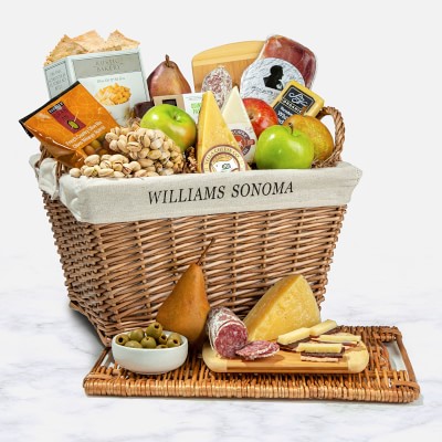 Fruit-Infused Wine Gift Basket with Wine Glasses