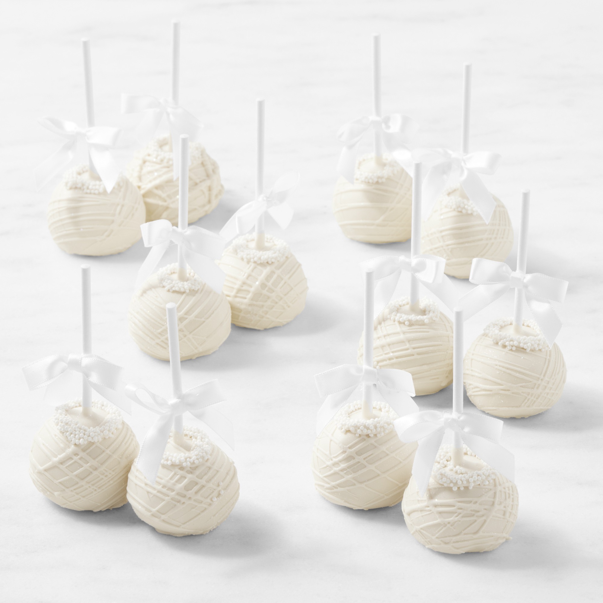 Bride & Bride Cake Pops, Set of 12