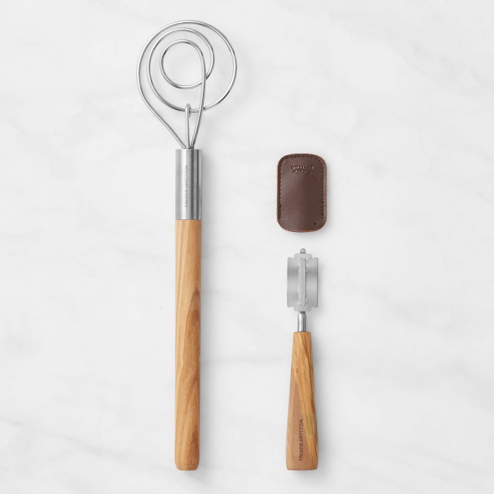 Williams Sonoma Olivewood Pastry Tools, Set of 4