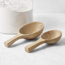 Wooden Mini Scoop Teaspoon For Salt, Milk Powder, Coffee Scoop