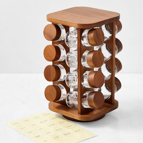 Hold Everything Revolving Spice Rack, Walnut | Williams Sonoma