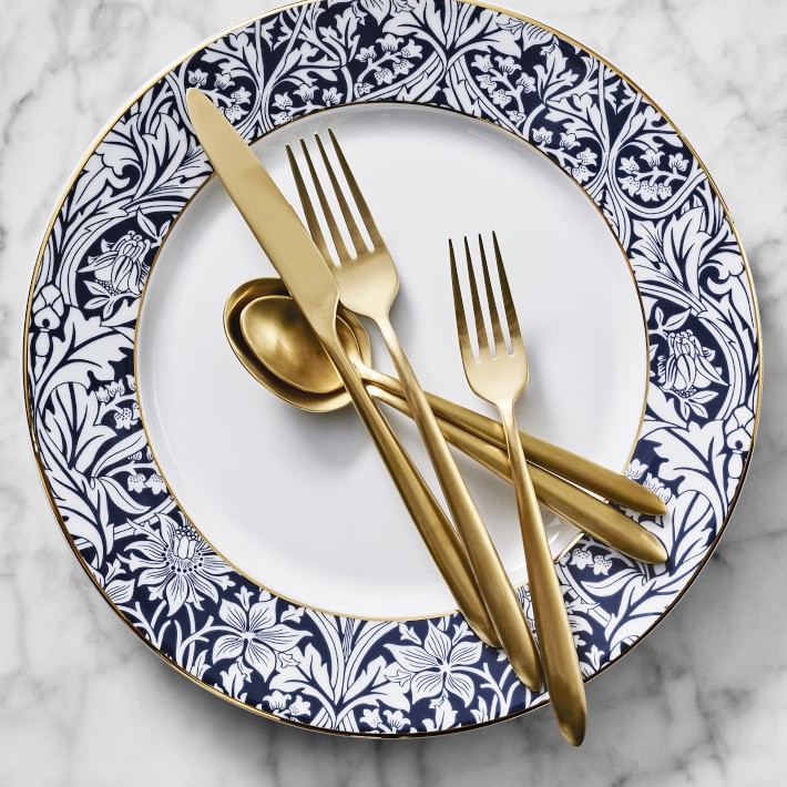 Velo Flatware Set in Brushed Gold | Parachute