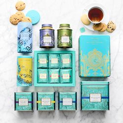 Thoughtfully Gourmet, Tea Infusion Gift Set with Stainless Steel Tea  Infuser Ball, 20 Unique Loose Leaf Tea Flavors Include Lemon Honey,  Lavender