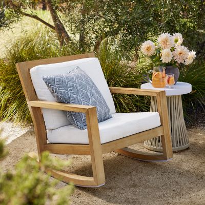 Teak Rocker Patio Furniture Williams Sonoma