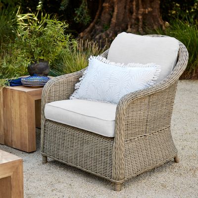 Outdoor club chairs with store sunbrella cushions