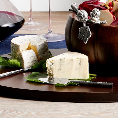 Red Cheese Brie Baker with Wooden Spreader