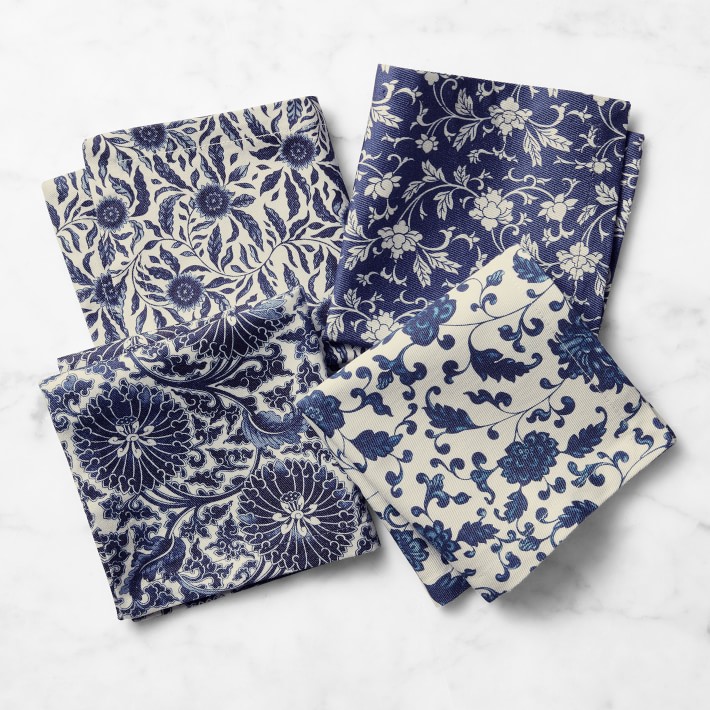 Marlo Thomas Cocktail Napkins, Set of 4