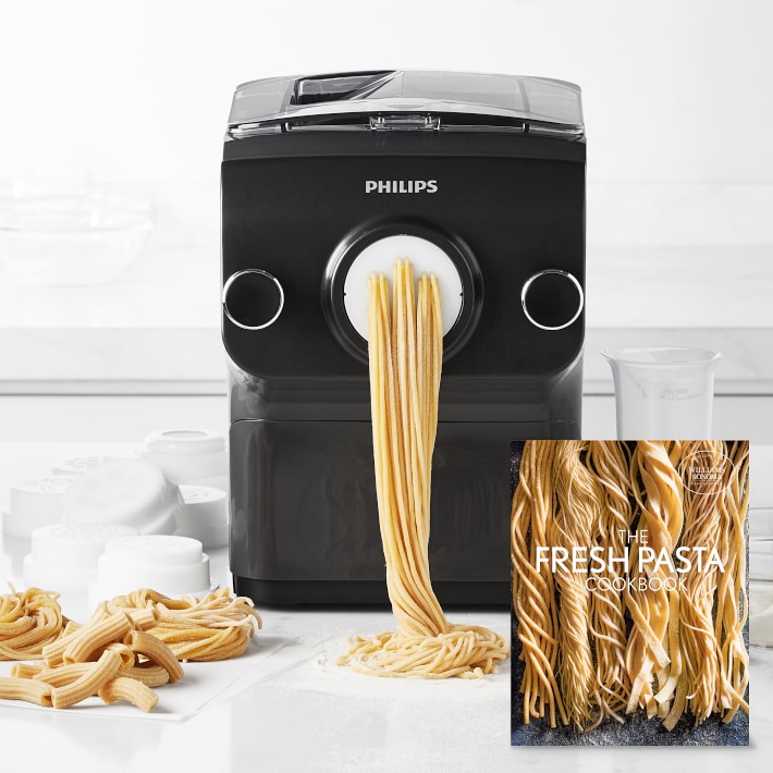 Philips Smart Pasta Maker Plus &amp; Williams Sonoma Test Kitchen Fresh Pasta Cookbook