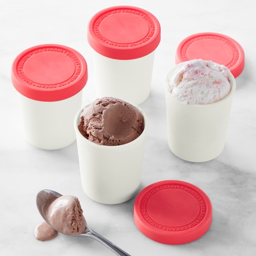 Williams Sonoma Mini Ice Cream Container, Set of 4, Pink Lemonade