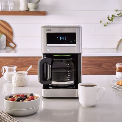 Programmable Coffee Maker, 12 Cups Coffee Pot with Timer and Glass Carafe,  Brew Strength Control, Keep Warming, Mid-Brew Pause, Coffee Machine with  Permanent Coffee Filter Basket, Anti-Drip System