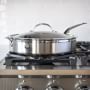 Hestan ProBond Professional Clad Stainless-Steel Covered Saute Pan