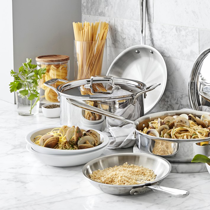 All-Clad d5 Stainless-Steel Sauté Pan | Williams Sonoma