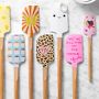 No Kid Hungry&#174; Tools for Change Silicone Wood Mini Spatulas, Willow Hart