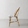 Parisian Bistro Woven Side Chair, White