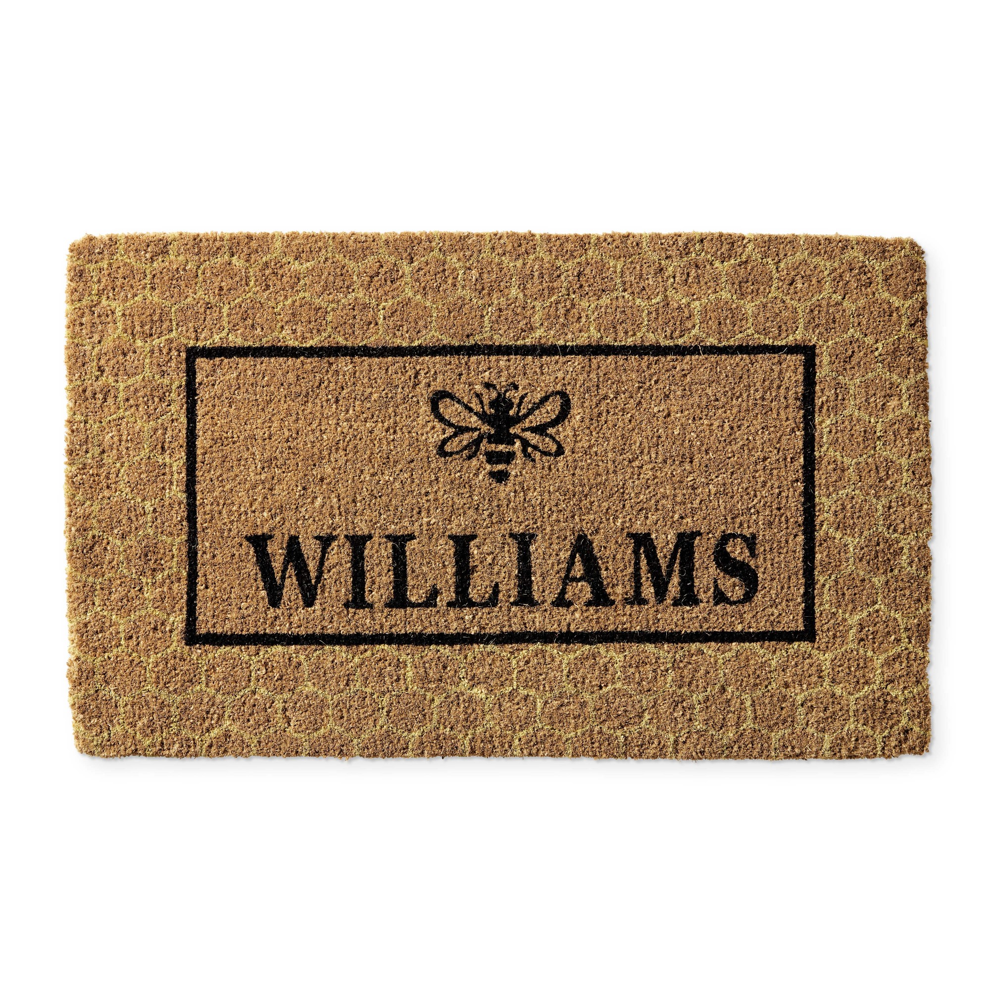 Williams Sonoma Personalized Bee Doormat