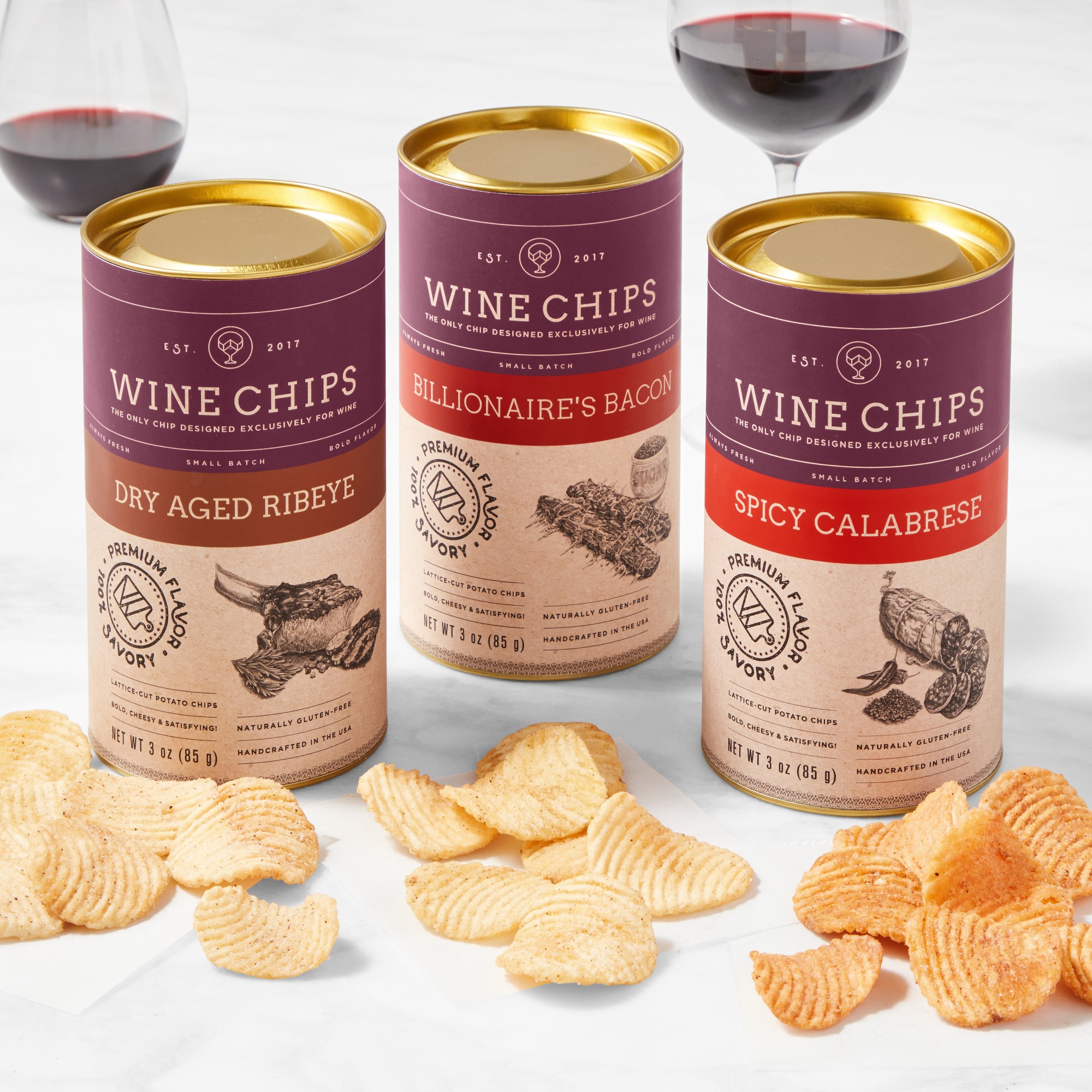 Wine Chips Charcuterie Trio