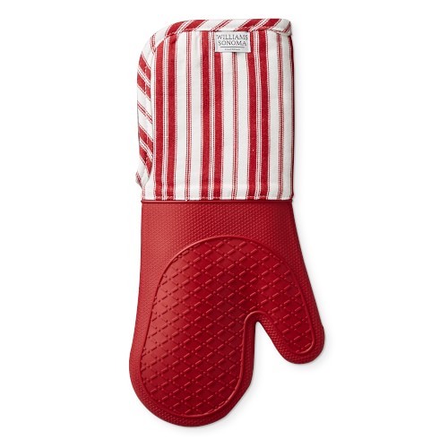 Williams Sonoma Patterned Ultimate Oven Mitt, Claret Red