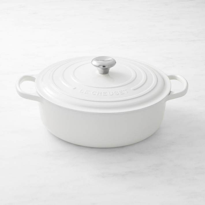 Le Creuset Signature Enameled Cast Iron Round Wide Dutch Oven, 6 3/4-Qt.