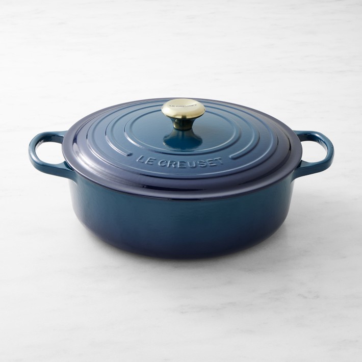 Agave Le Creuset Signature Enameled Cast Iron Round Wide Dutch Oven, 6 3/4-Qt.