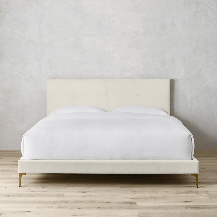 Brooklyn Box-Tufted Upholstered Bed &amp; Headboard