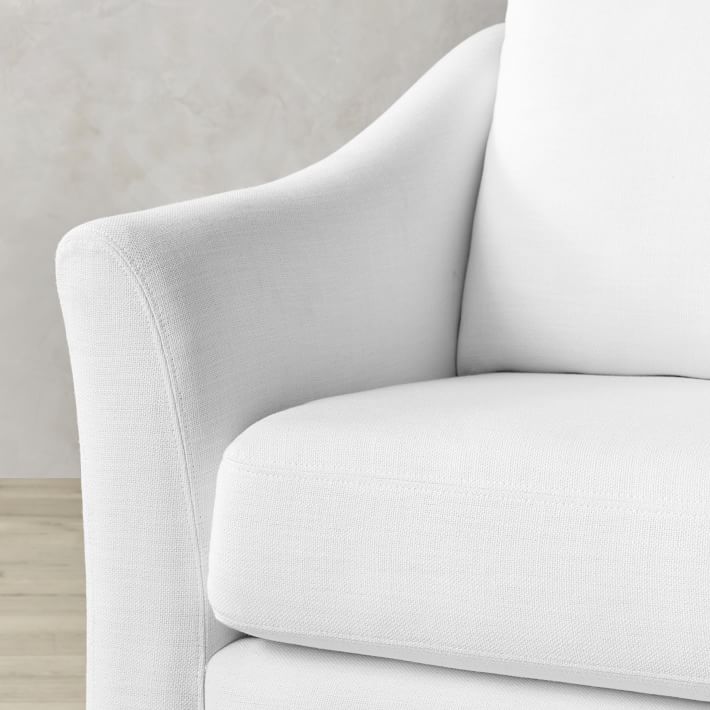 Fitget Light Grey Melange Linen Look Upholstery Fabric