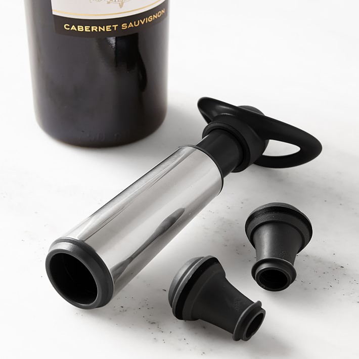 Williams Sonoma Wine Pump + Stoppers, Wine Accessories