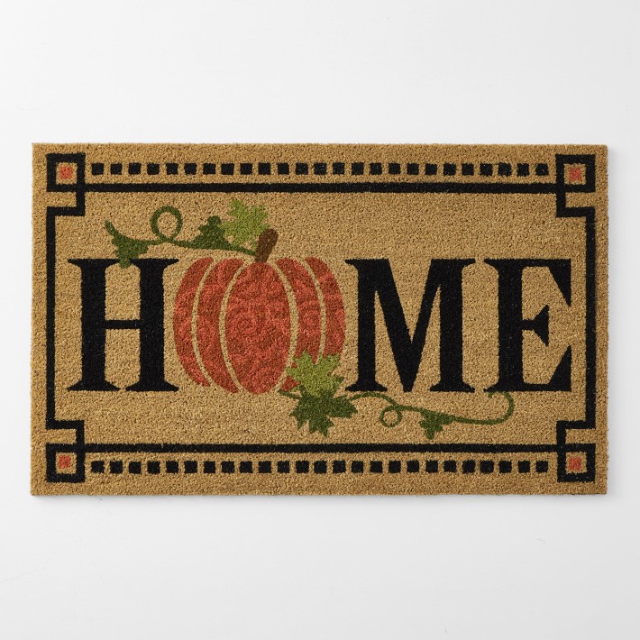 Williams Sonoma Home Pumpkin Doormat Williams Sonoma