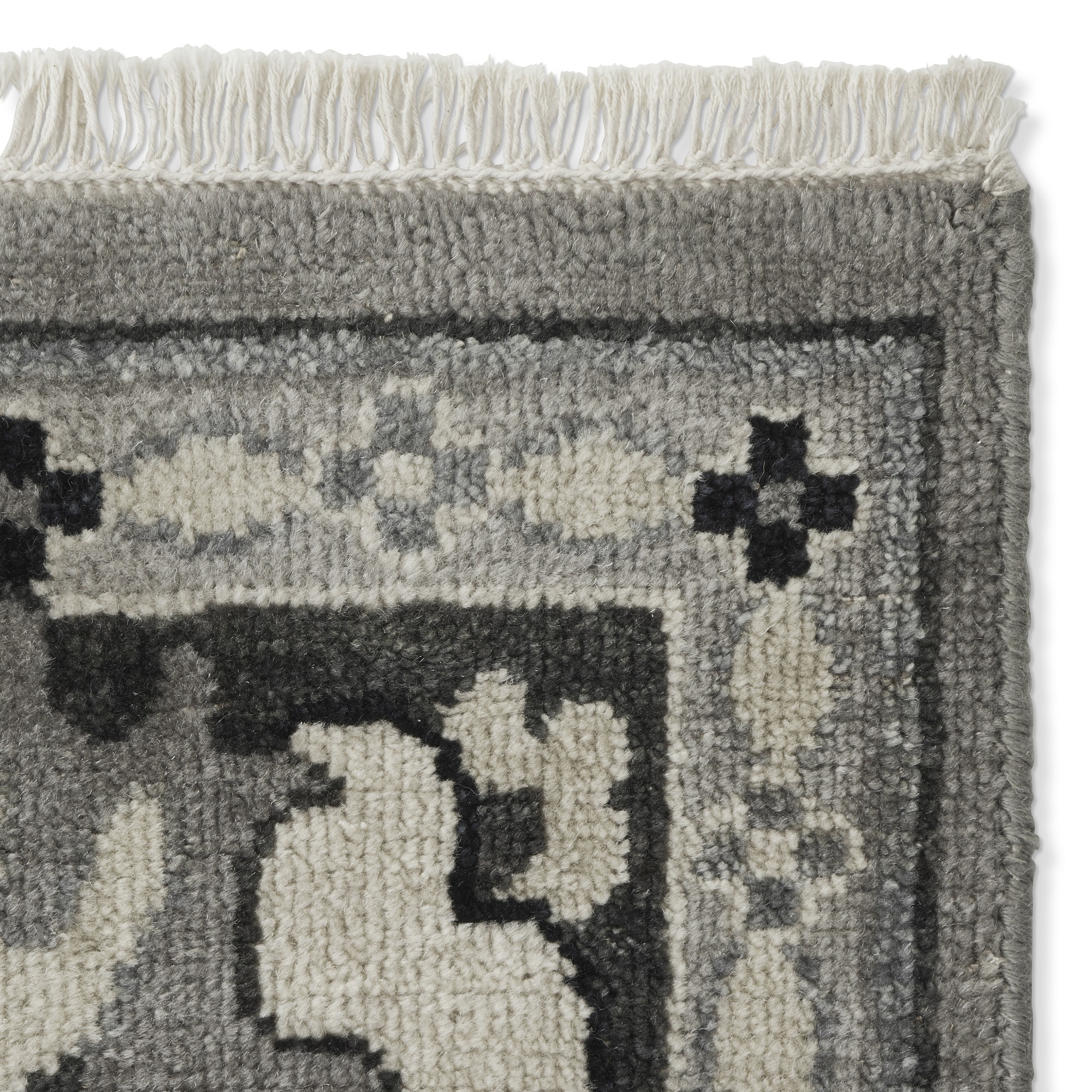 Fleur Hand Knotted Rug Swatch