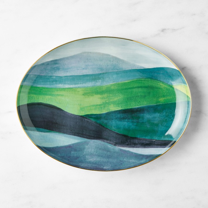 Williams Sonoma x Sheila Bridges Highlands Oval Platter