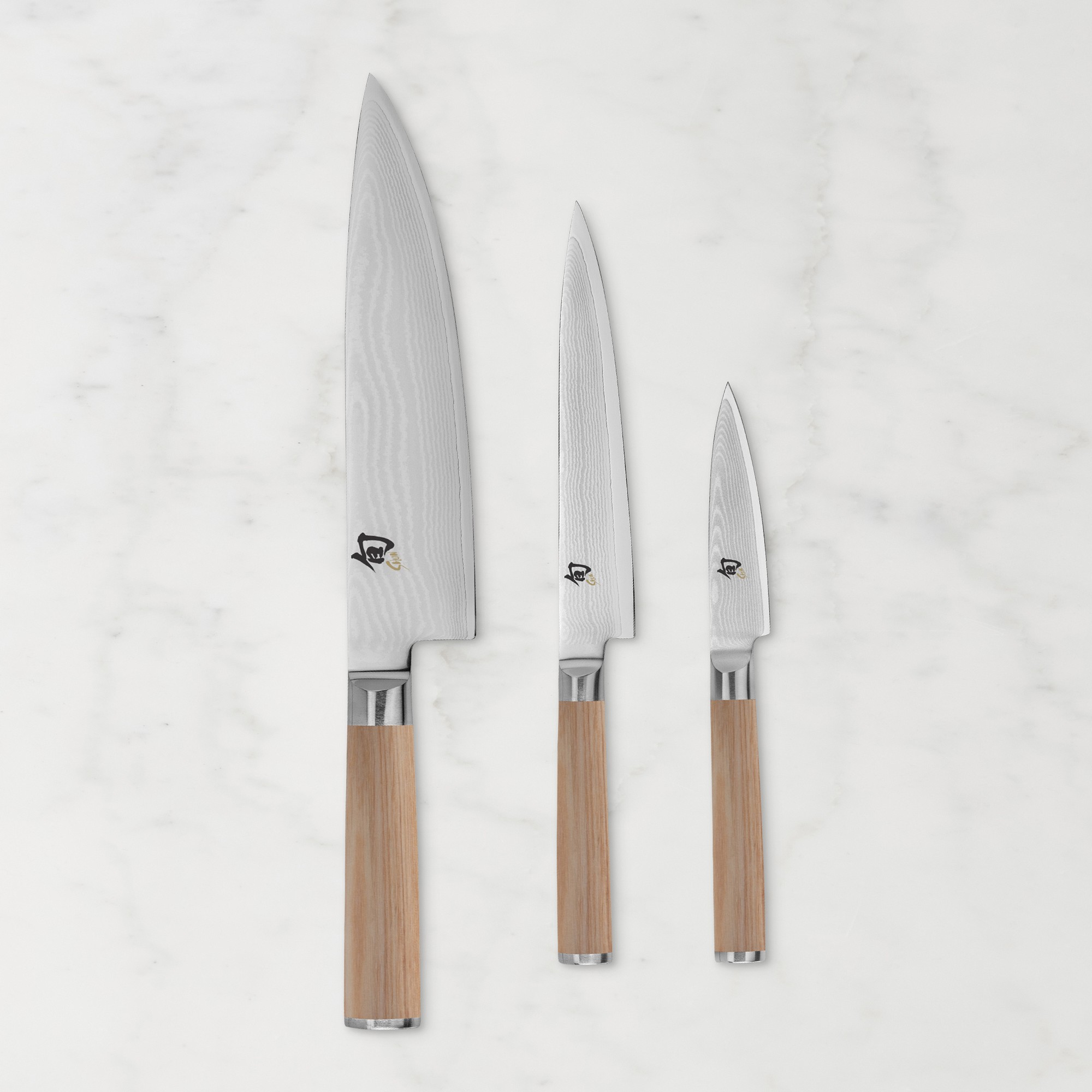 Shun Classic Blonde Knives, Set of 3