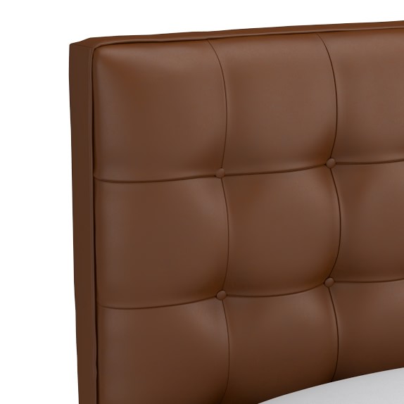 Fairfax Leather Bed & Headboard Williams Sonoma